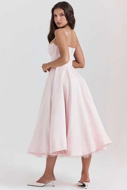 SELENE MIDI DRESS - PINK
