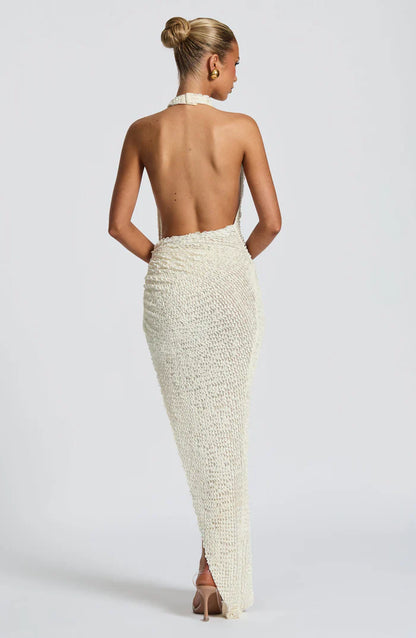AIRLA MIDI DRESS - WHITE