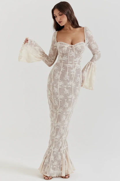 SERENA MAXI DRESS - WHITE