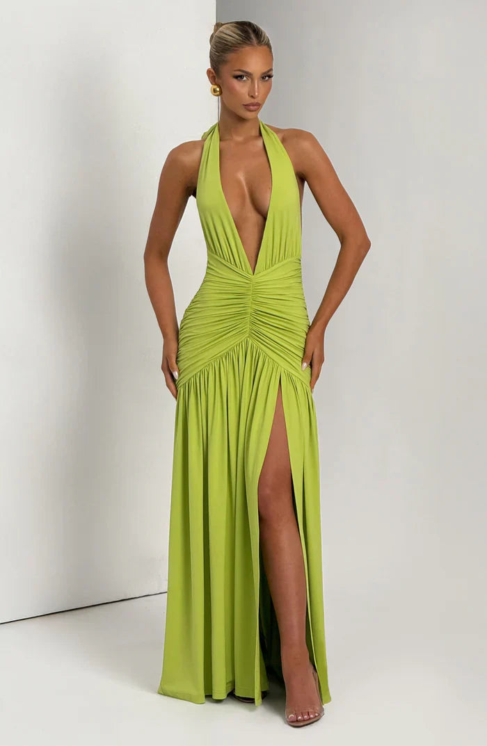 MELANIA MAXI DRESS - LIME