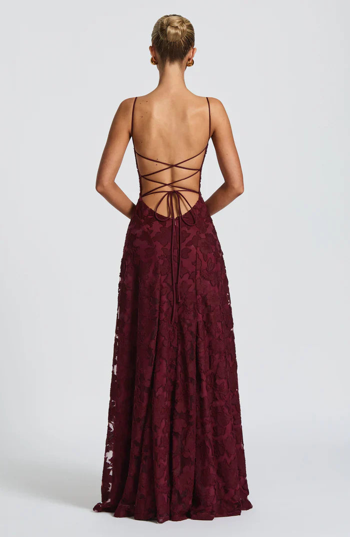 FRANCIS MAXI DRESS - WINE