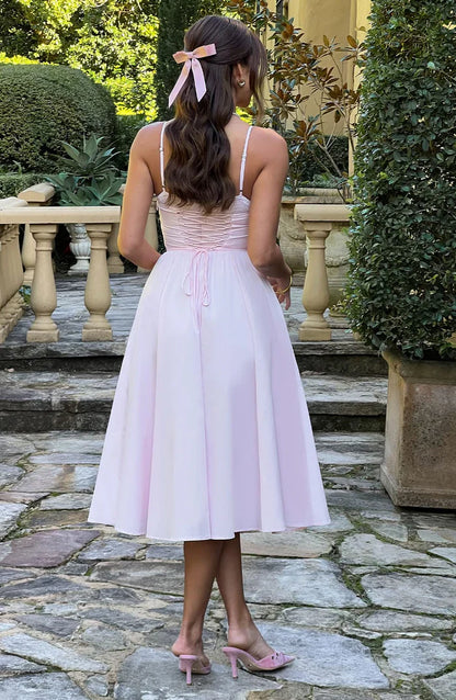 MARIELLA MIDI DRESS - PINK