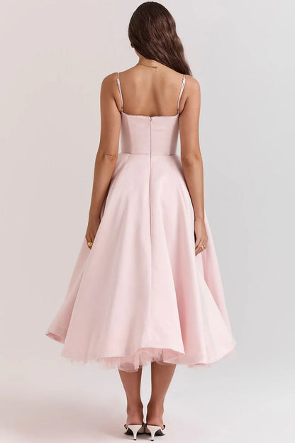 SELENE MIDI DRESS - PINK