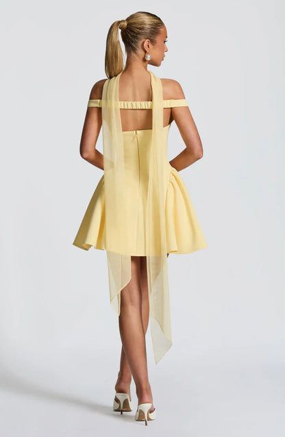 MARLA MINI DRESS - YELLOW