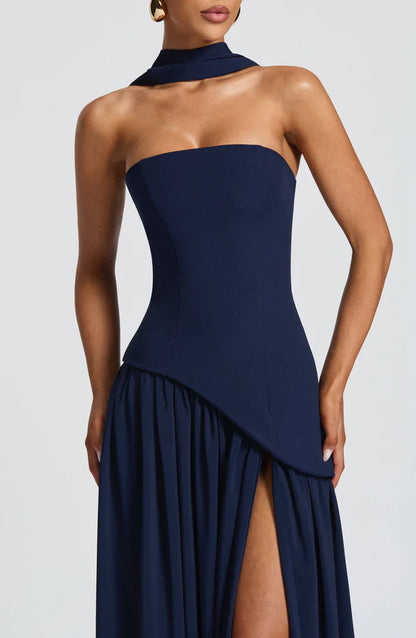 MALIYAH MAXI DRESS  - NAVY