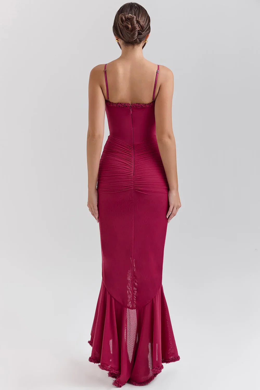 ELOWEN MAXI DRESS - MAROON