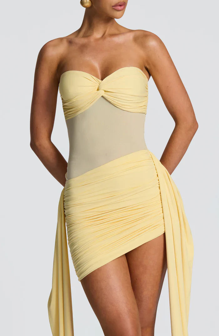 FIORELLA MINI DRESS - YELLOW