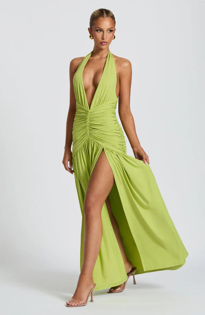 MELANIA MAXI DRESS - LIME