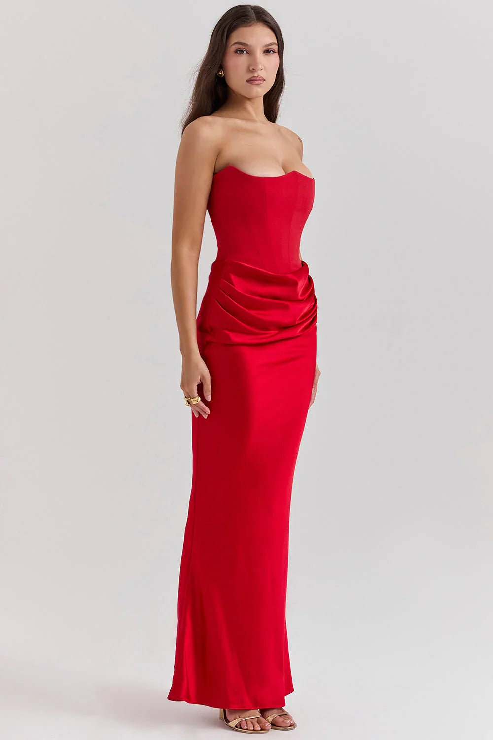 ROSALIND MAXI DRESS - RED