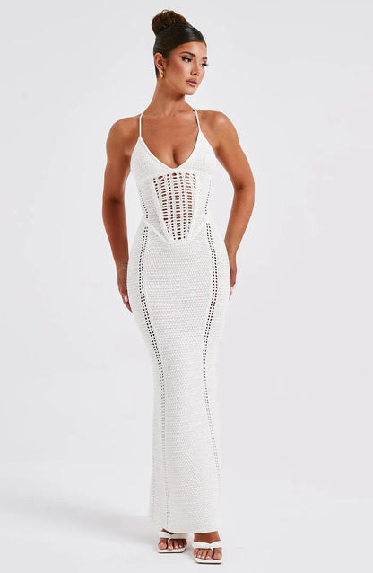 XANTHE MAXI DRESS - WHITE