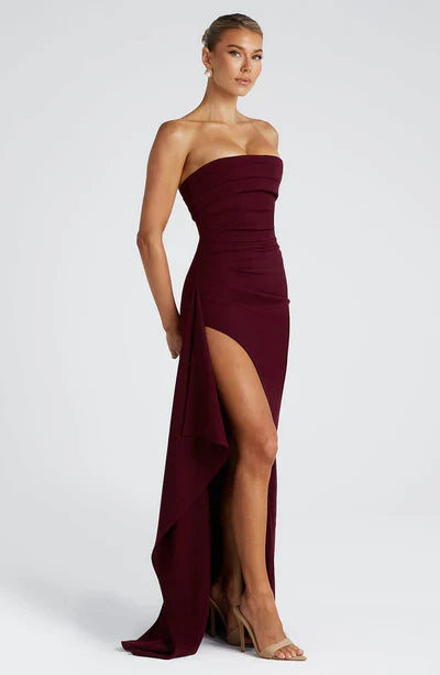 ZAFIRA MAXI DRESS - MAROON