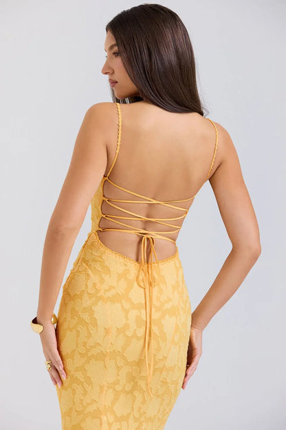 JUNIPER MAXI DRESS - YELLOW