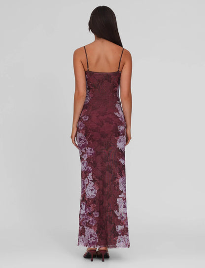 JULIANNA MAXI DRESS - MAROON