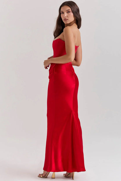ROSALIND MAXI DRESS - RED