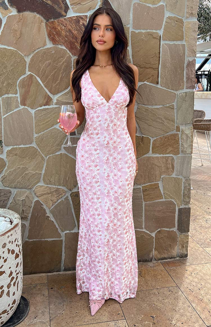 BLOSSOM MAXI DRESS - PINK
