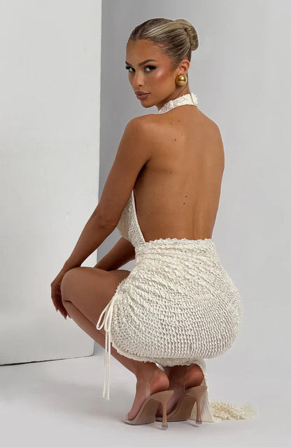 AIRLA MIDI DRESS - WHITE