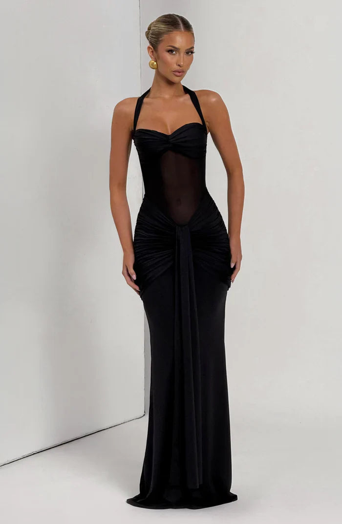 VIXEN MAXI DRESS - BLACK