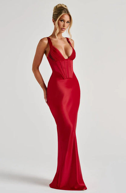 SHAE MAXI DRESS - RED
