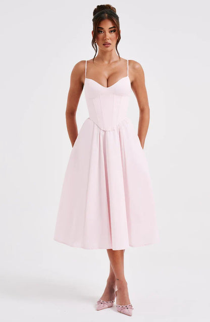 MARIELLA MIDI DRESS - PINK