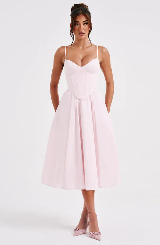 MARIELLA MIDI DRESS - PINK