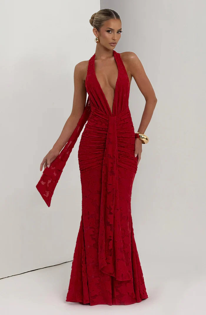 GUINEVERE MAXI DRESS - RED