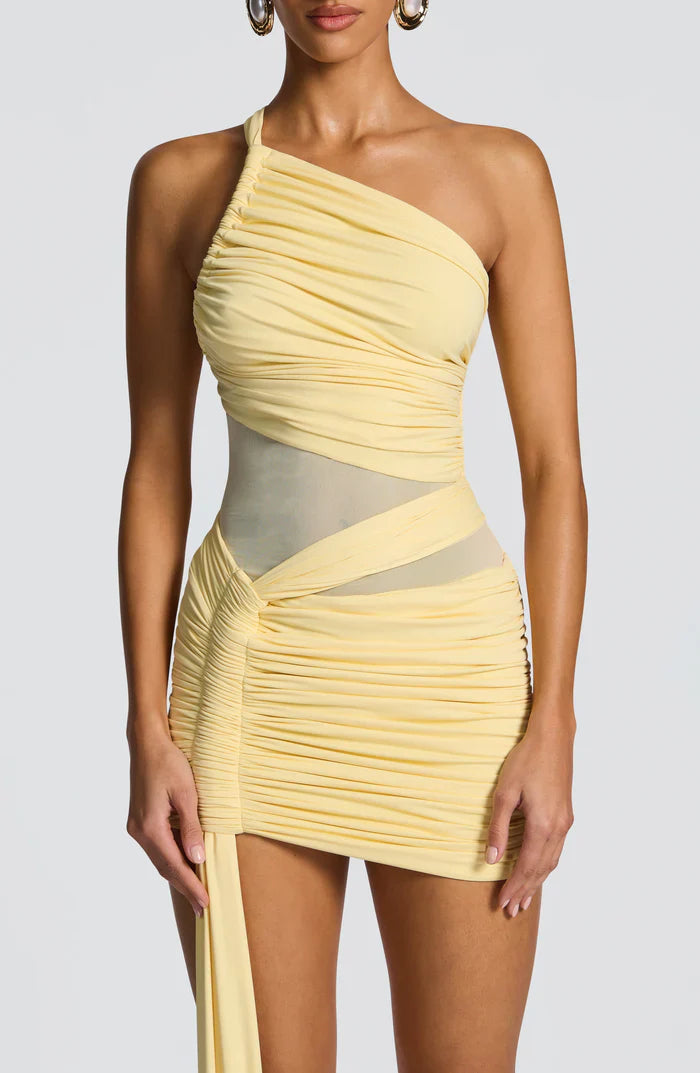 SHAZIA MINI DRESS - YELLOW