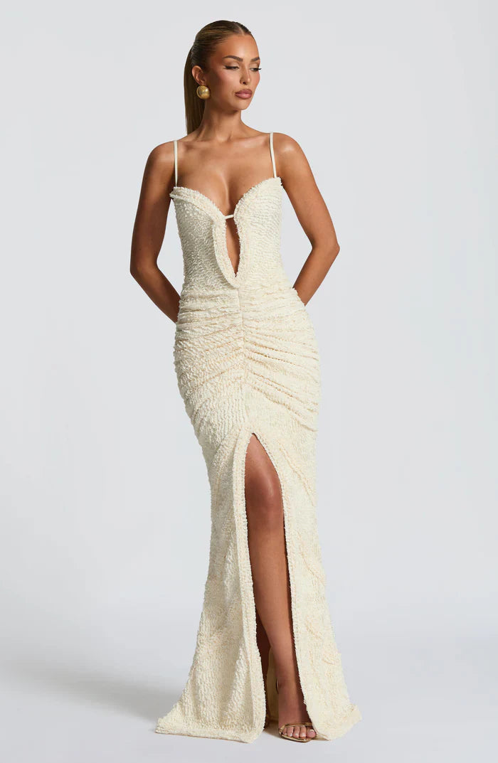 LYSANDRA MAXI DRESS - WHITE