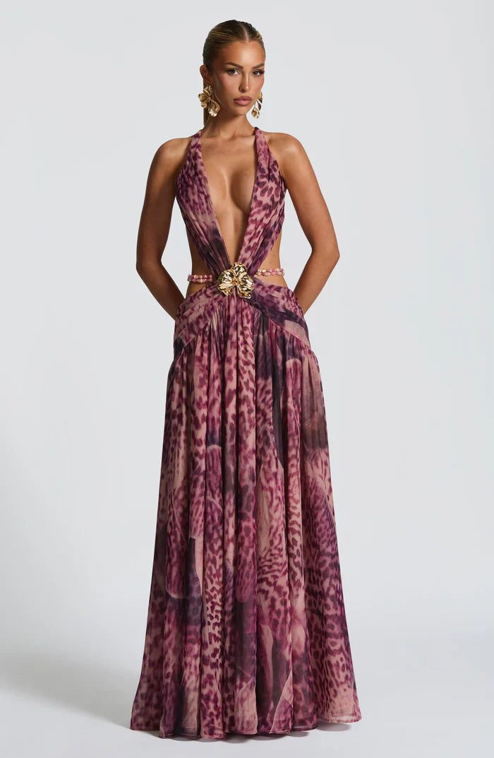 INDIANNA MAXI DRESS - PURPLE