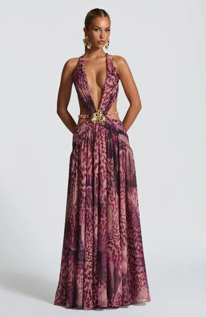 INDIANNA MAXI DRESS - PURPLE