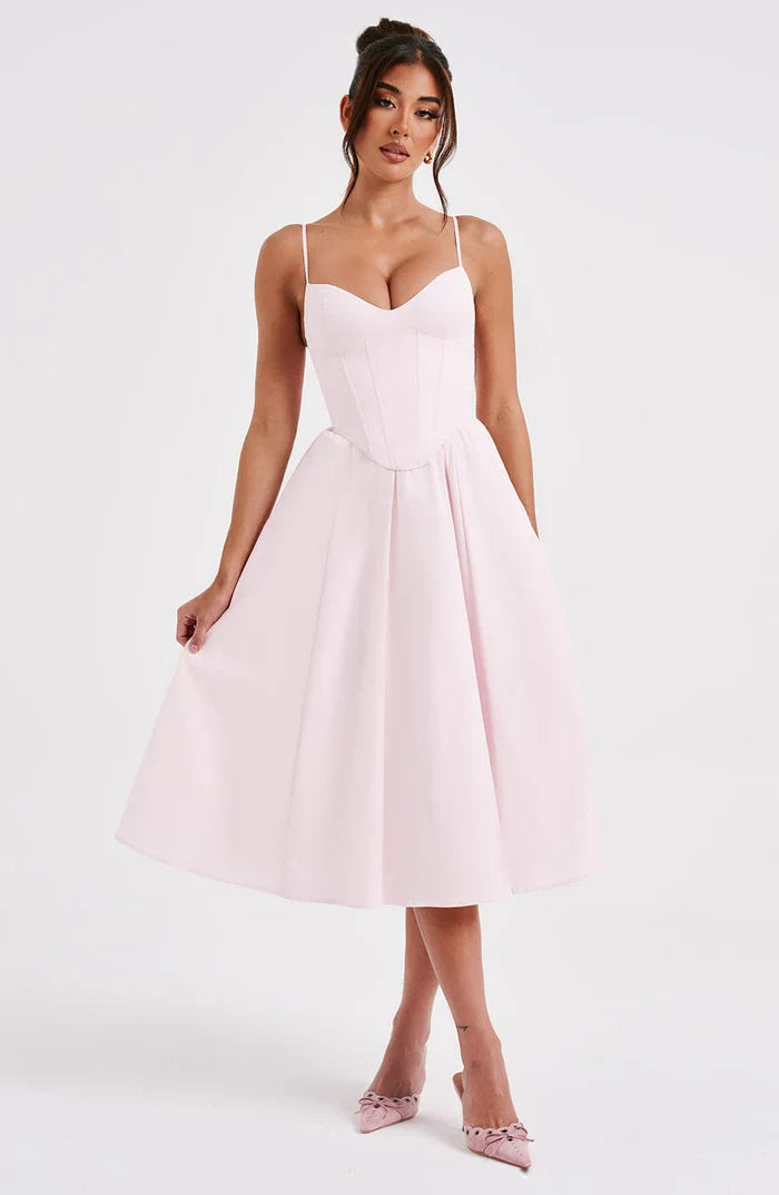 MARIELLA MIDI DRESS - PINK