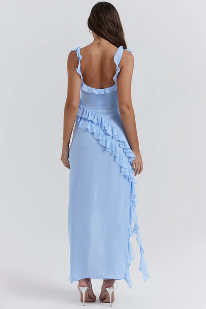 IVY MIDI DRESS - LIGHT BLUE