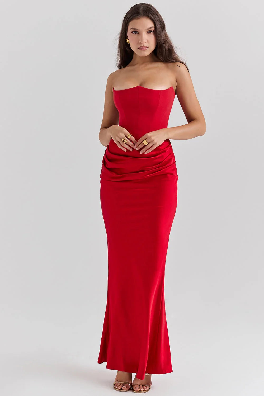 ROSALIND MAXI DRESS - RED