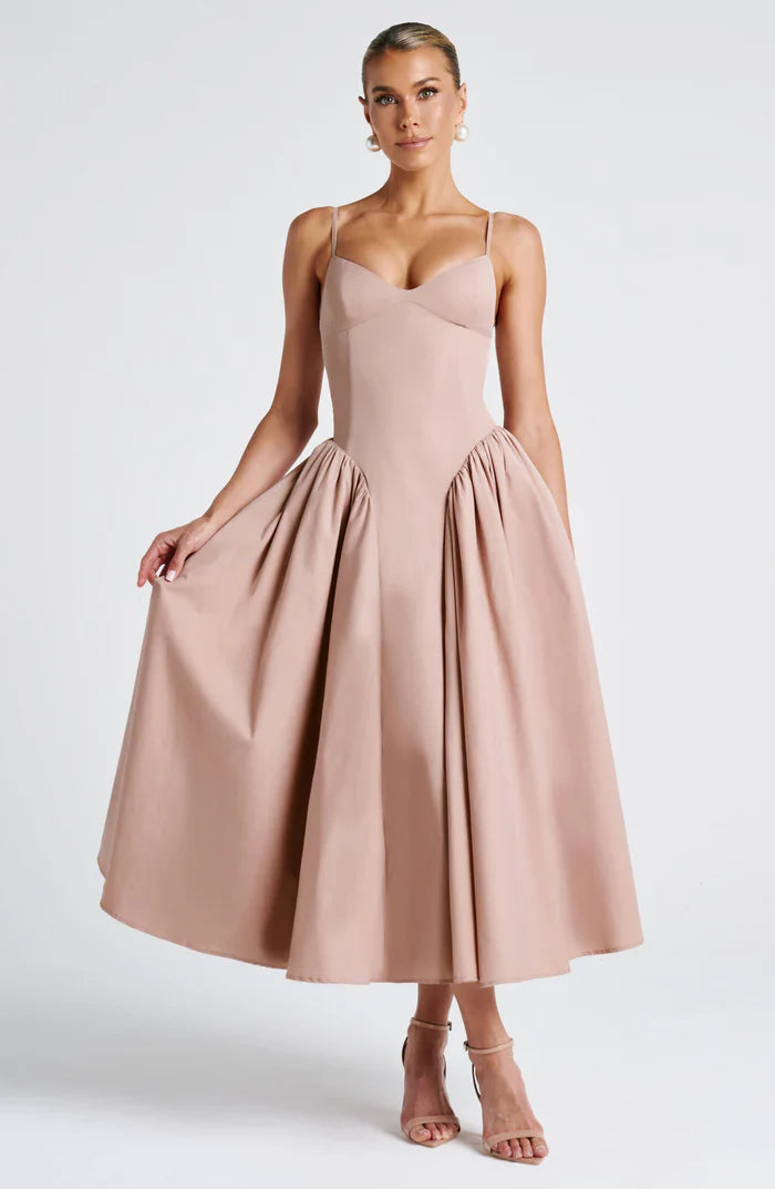 EMERSON MIDI DRESS - NUDE