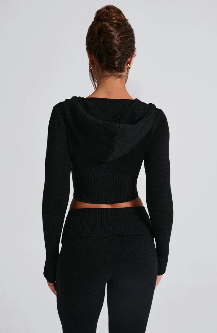 PORTIA KNIT SET - BLACK
