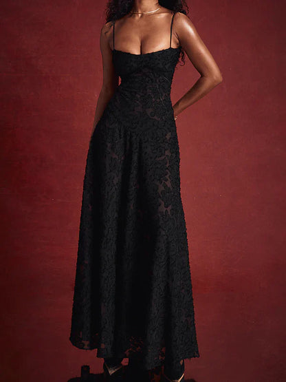 MYA MAXI DRESS - BLACK