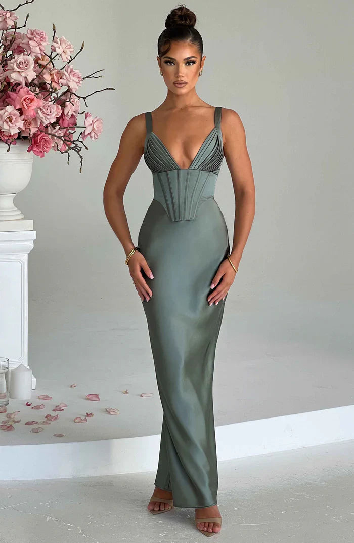 SHAE MAXI DRESS - SAGE