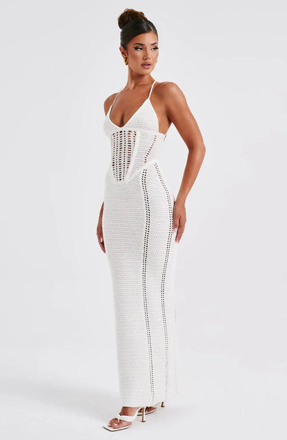 XANTHE MAXI DRESS - WHITE
