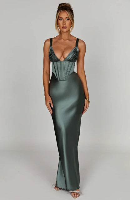 SHAE MAXI DRESS - SAGE