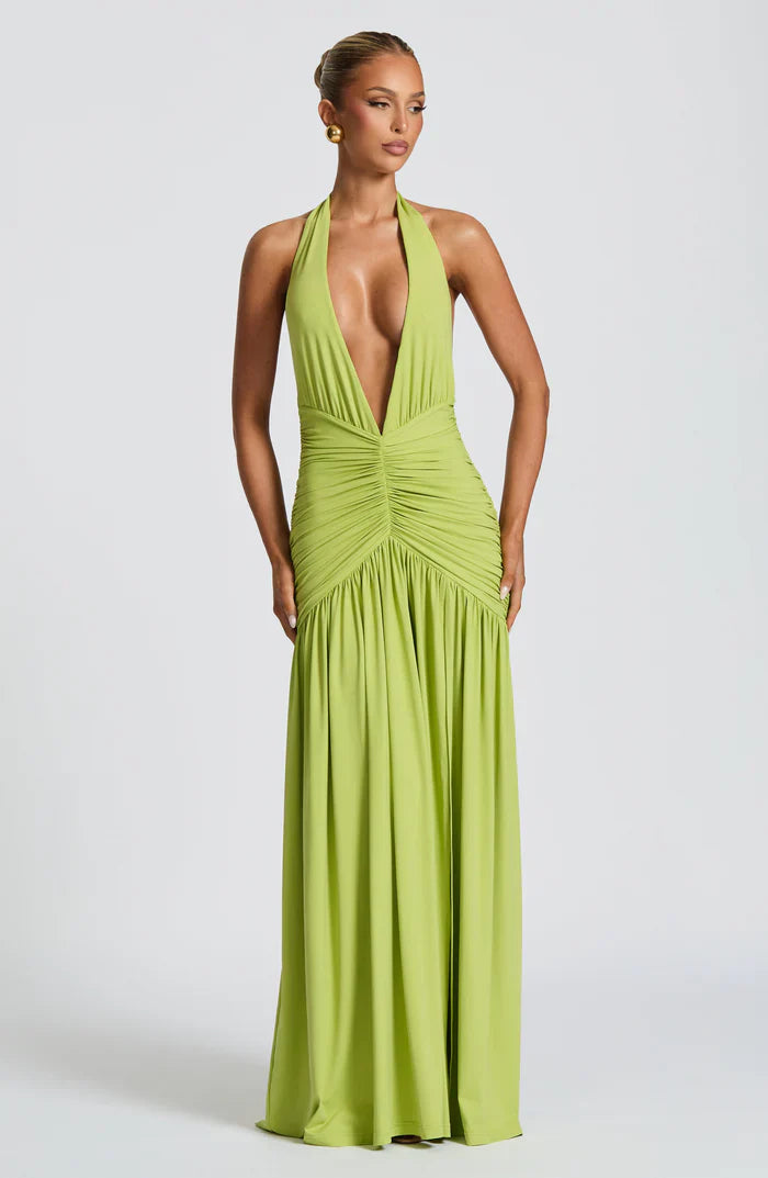 MELANIA MAXI DRESS - LIME