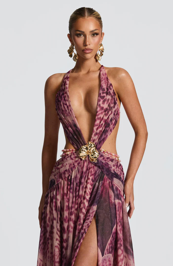 INDIANNA MAXI DRESS - PURPLE