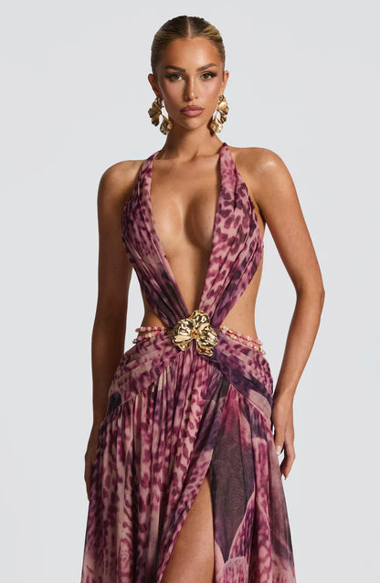 INDIANNA MAXI DRESS - PURPLE