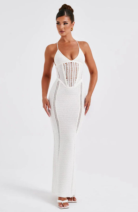 XANTHE MAXI DRESS - WHITE