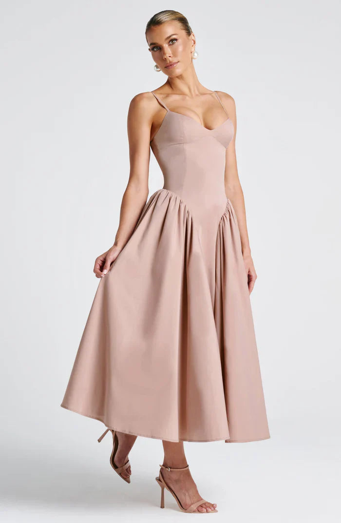EMERSON MIDI DRESS - NUDE