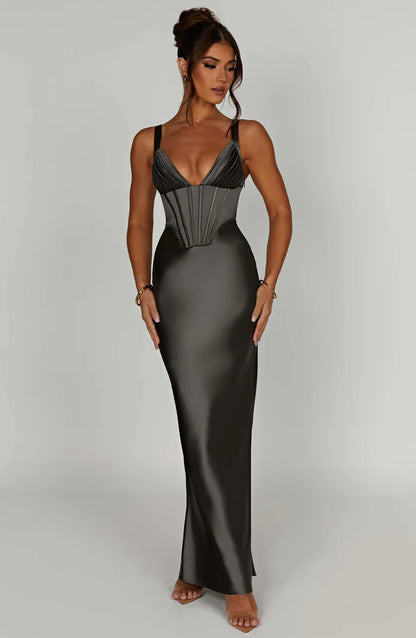 SHAE MAXI DRESS - GREY