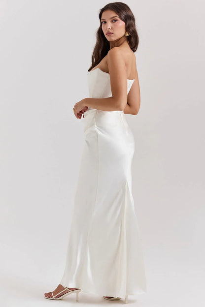 ROSALIND MAXI DRESS - WHITE