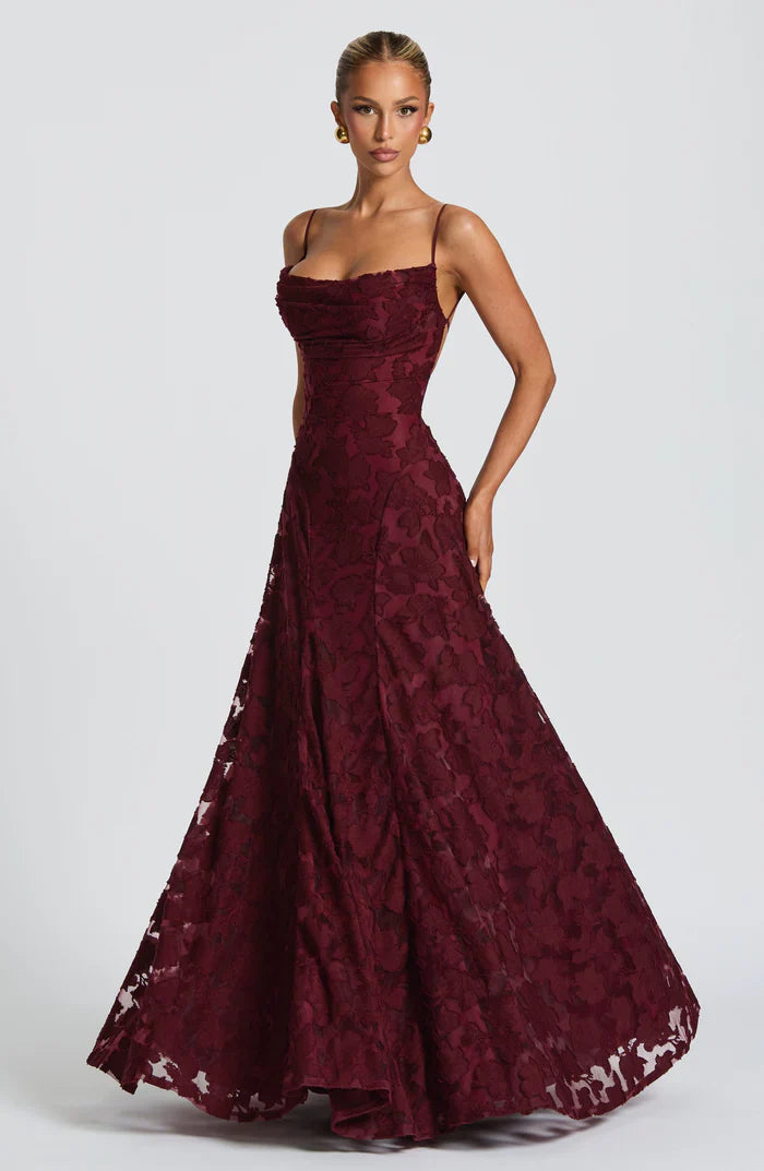 FRANCIS MAXI DRESS - WINE