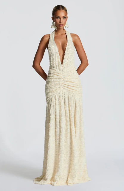 MINERVA MAXI DRESS - CREAM