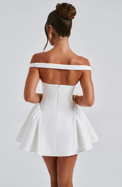 MARLA MINI DRESS - WHITE