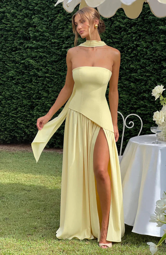 MALIYAH MAXI DRESS  - YELLOW