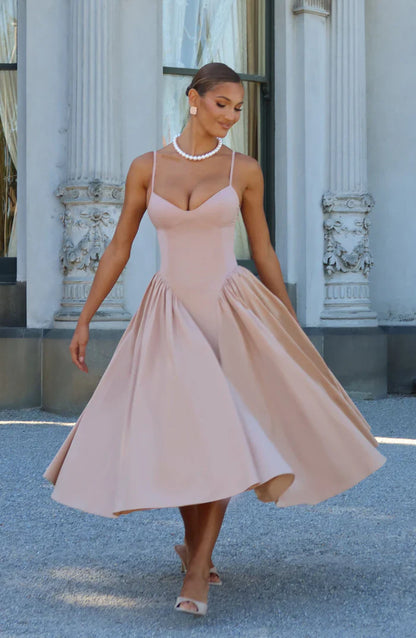 EMERSON MIDI DRESS - NUDE
